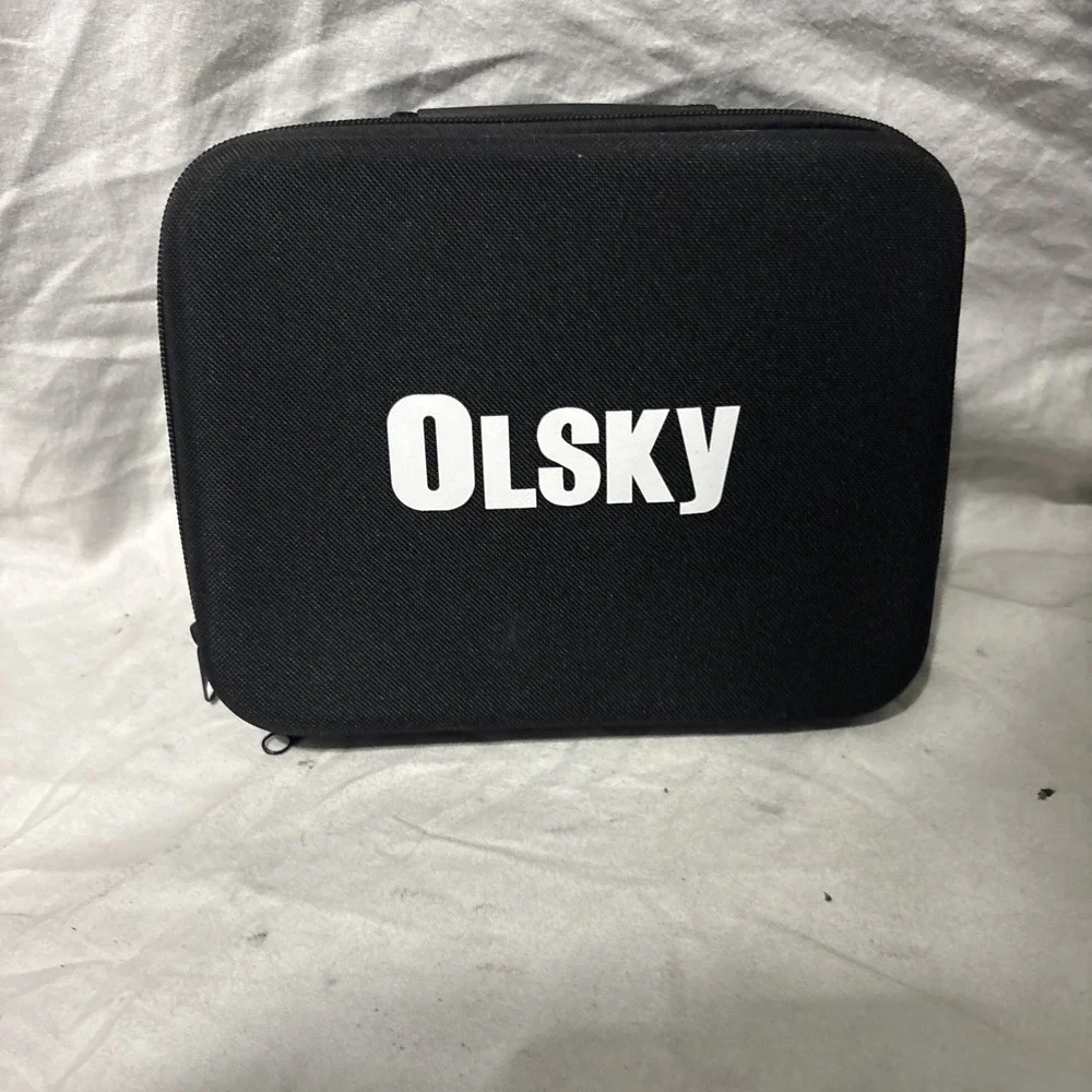 Olsky‎ Massage Gun Gray Rechargeable Brand New Open Box Complete